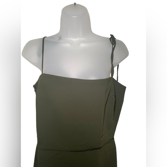 Amanda Uprichard Hunter Green Chiara Dress Size Medium - Picture 7 of 7